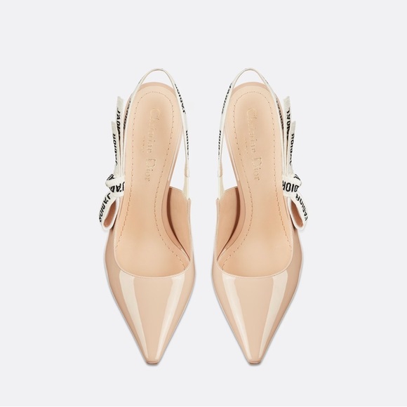J'ADIOR SLINGBACK PUMP patent nude - Picture 1 of 2